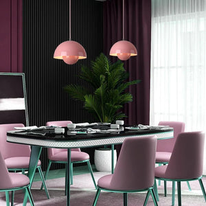Halbkreisförmiger bunter Kronleuchter – Skandinavisches Design für Esszimmer & Wohnzimmer – image 22