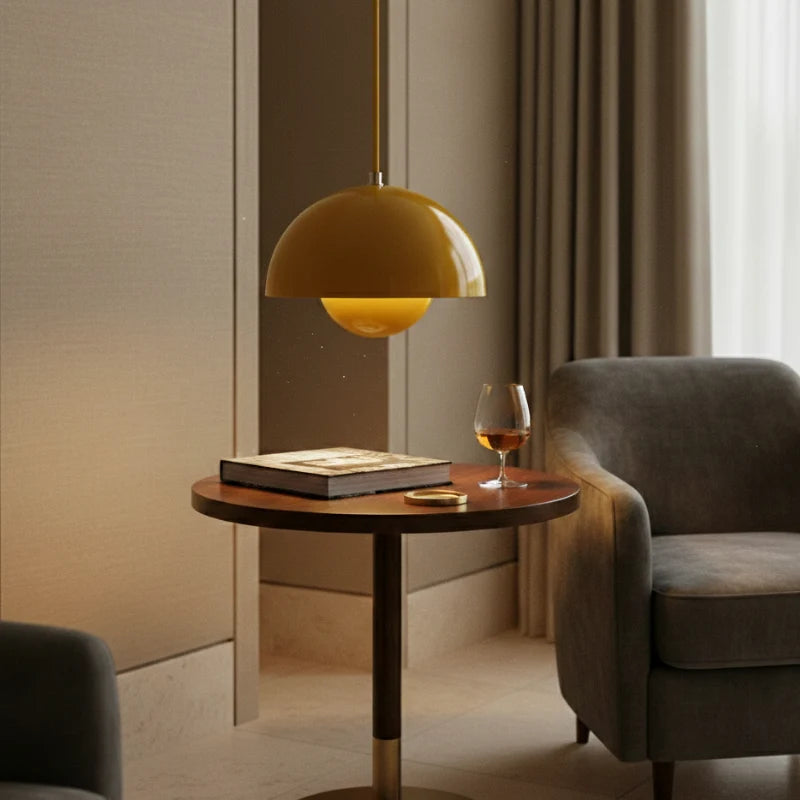 Halbkreisförmiger bunter Kronleuchter – Skandinavisches Design für Esszimmer & Wohnzimmer – image 2