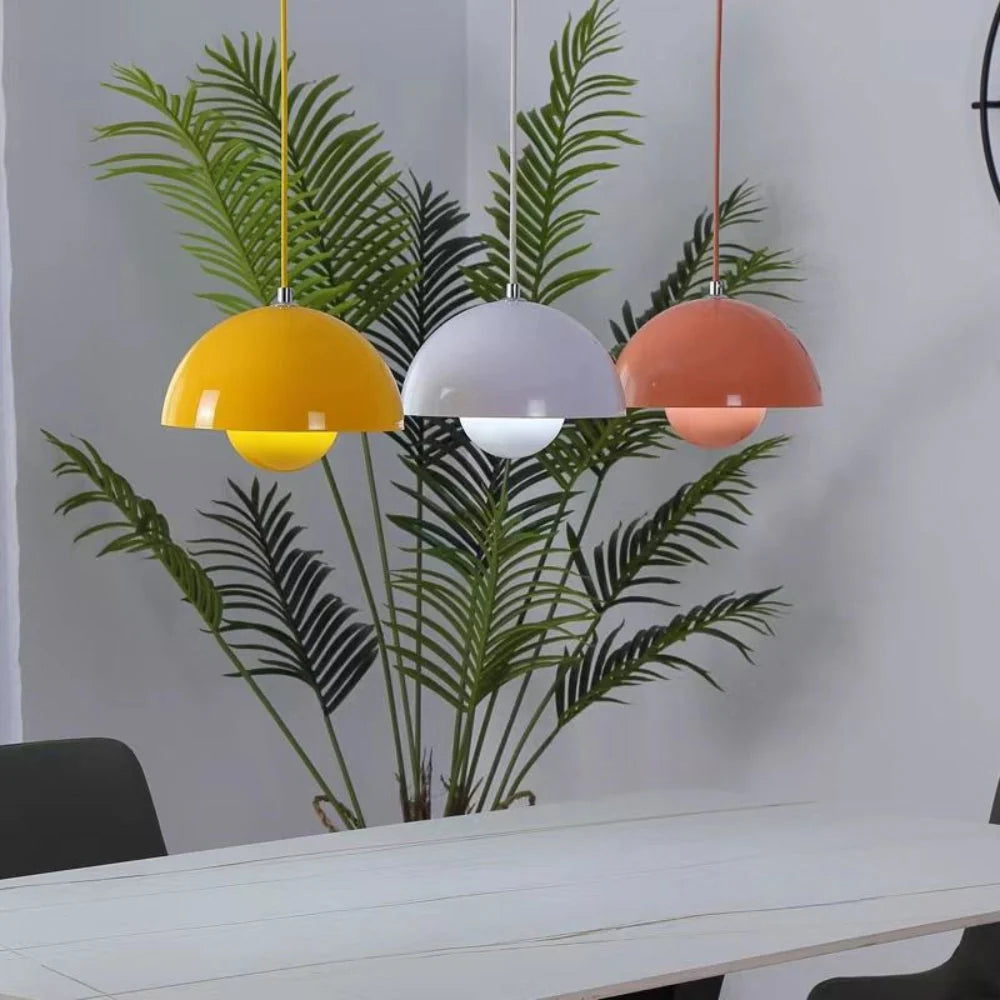 Halbkreisförmiger bunter Kronleuchter – Skandinavisches Design für Esszimmer & Wohnzimmer – image 9
